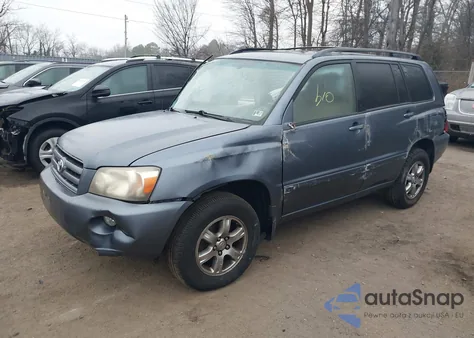 2006 Toyota Highlander V6 z USA, uszkodzony, nr VIN JTEHP21A060187312